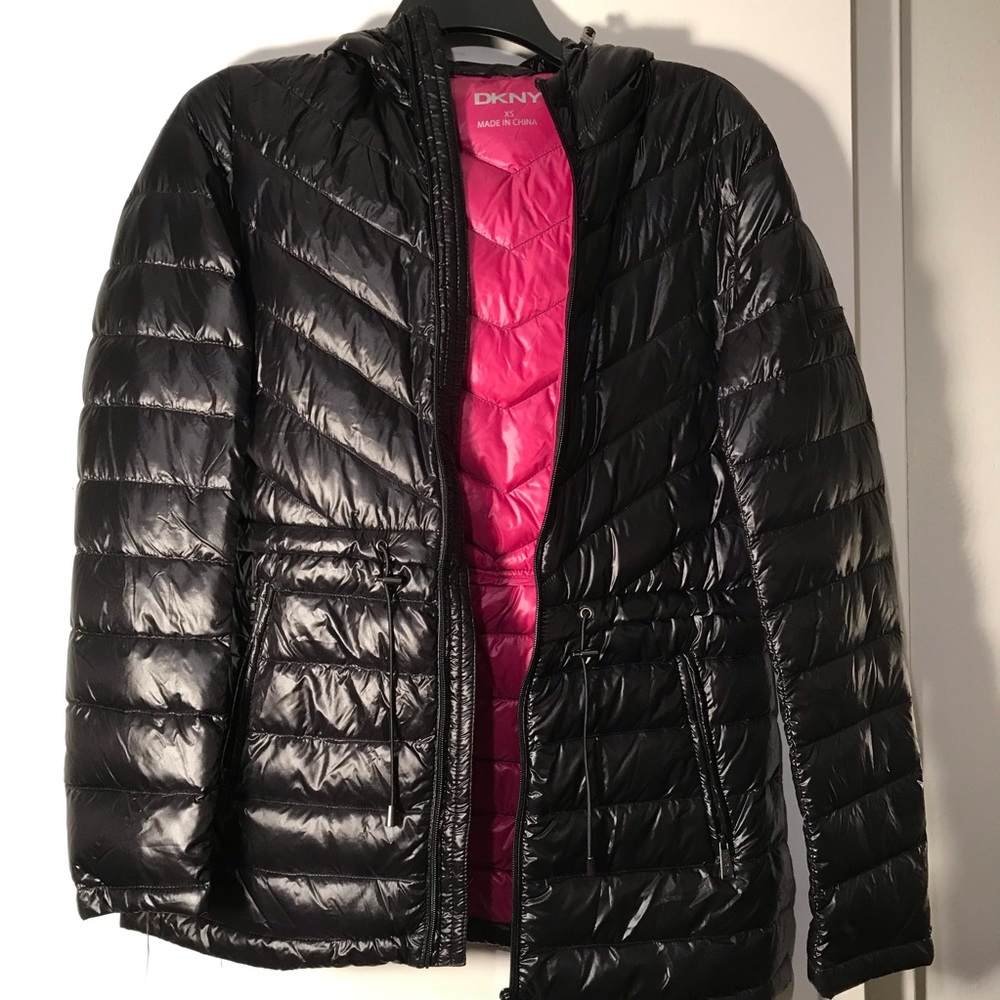 DKNY Black puffer jacket